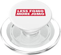 Less FOMO More JOMO Minimalist Retro Vintage Quote Design PopSockets PopGrip para MagSafe