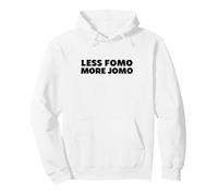 Less FOMO More JOMO Minimalist Retro Vintage Quote Design Sudadera con Capucha