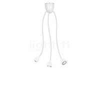 less 'n' more Athene A-3DL, lámpara de techo LED 3 focos, blanco/cabezal blanco - regulable corte de fase