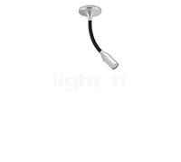 less 'n' more Zeus Z-MDL, lámpara de techo y pared LED, negro/cabezal aluminio - 15 cm - regulador táctil