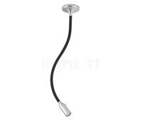 less 'n' more Zeus Z-MDL, lámpara de techo y pared LED, negro/cabezal aluminio - 45 cm - regulador táctil