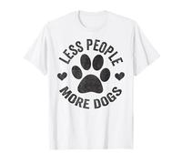 Less People More - Camiseta divertida para perros Camiseta
