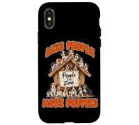 Less People More Puppies Carcasa para iPhone X/XS