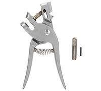 less Steel Live Punch ing Ear Canal Pliers, Farm Tool for Ear Tagging, eel Notcher with Rounded Punch Hole, Includes