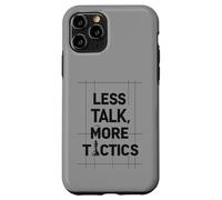 Less Talk, More Tactics, Funny Chess Player Quote Design Carcasa para iPhone 11 Pro