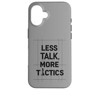 Less Talk, More Tactics, Funny Chess Player Quote Design Carcasa para iPhone 16