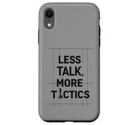 Less Talk, More Tactics, Funny Chess Player Quote Design Carcasa para iPhone XR