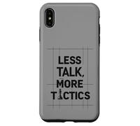 Less Talk, More Tactics, Funny Chess Player Quote Design Carcasa para iPhone XS MAX