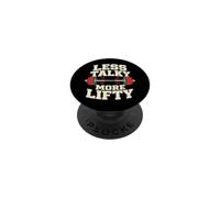 Less Talky More Lifty Levantador de Pesas Entrenamiento de Fuerza PopSockets PopGrip Adhesivo