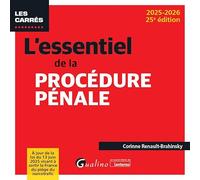 L'essentiel de la procédure pénale