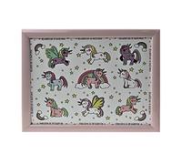 Lesser and pavey LP42725 - Laptray pequeña (1 Pieza), diseño de Unicornio de Dibujos Animados, 35 x 28 x 6 cm, Accesorio Multicolor