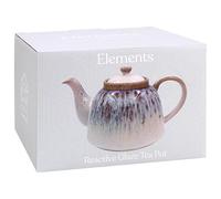 Lesser & Pavey Elements - Tetera de esmalte reactivo, accesorio de cocina para uso doméstico, diseño duradero para el té diario, elegante tetera para el hogar y la oficina sin colador