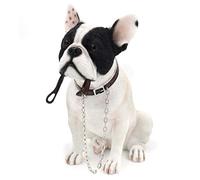 Lesser & Pavey Perro Adorno, Resina, Blanco/Negro, H18cm
