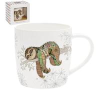 Lesser & Pavey Simon Sloth - Taza de café de cerámica para el hogar o el trabajo, tazas de diseño premium para todas las ocasiones, diseñadas por Bug Art Lovely Mugs para té, café y bebidas calientes