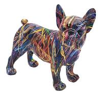 Lesser & Pavey Supernova - Figura de bulldog francés para el hogar y la oficina, adornos de decoración del hogar, regalo para mujeres y hombres, hermosa figura para interiores y exteriores, adornos de