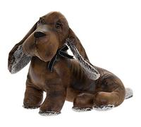 Lesser & Pavey - Tope para puerta de piel sintética con diseño de perro salchicha sentado