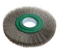 Lessmann Cepillo Rueda D200mm X W24-27 X 50 Orificio Acero Inoxidable Cable 0.30