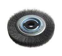 Lessmann Cepillo Rueda D200mm X W35-40 X 80 Orificio Juego 4+1 Acero Alambre
