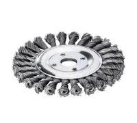 Lessmann Nudo Cepillo Rueda 115 x 14mm 22.2mm Bore ,0.50 Acero Alambre LES472211