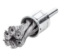 Lessmann Nudo Extremo Cepillo Con Mango 22mm, 0.35 Cable de Acero LES454278