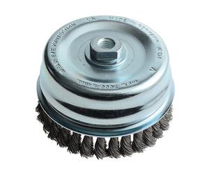 Lessmann Nudo Taza Cepillo 125mm M14x2.0, 0.50 Cable de Acero LES487217