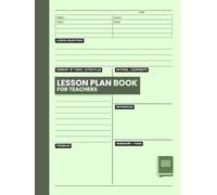 Lesson Plan Book for Teachers