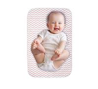 Lessy Messy Cambiador de bebé: portátil, impermeable, lavable de poliéster (melocotón, 20 x 30 pulgadas)