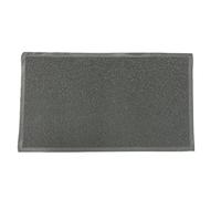 LESTARE - Felpudo rizos Terminado con Base - 120x180cm (120x180cm, Gris)