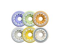 L'Estel Skates - Komplex - Set de 8 Ruedas Komplex Azzurra para Patinaje Libre 57 mm. con Cojinetes ABEC 7- Patinaje Artístico Ruedas (HD 60)