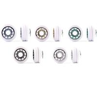 L'ESTEL SKATES - Roll Line - Roll-Line Ice - Juego de 8 Ruedas +16 Cojinetes para Patinaje artístico sobre Ruedas para Danza y Show. Diámetro 61 mm. (92A 61MM)