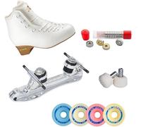 L'Estel Skates - STD Skates & Wheels - Edea Tempo+STD Master - Patinaje Artístico Ruedas (Blanco, 32)