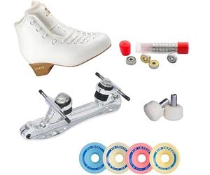 L'Estel Skates - STD Skates & Wheels - Edea Tempo+STD Master - Patinaje Artístico Ruedas (Blanco, 38)