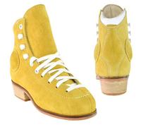 L'Estel Skates - Wifa - Botas Wifa Street Modelo Suede enteramente de Cuero - Patinaje Street y Danza Urbana (Amarillo, EU 36 (US 5 1/4))