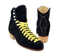 L'Estel Skates - Wifa - Botas Wifa Street Modelo Suede enteramente de Cuero - Patinaje Street y Danza Urbana (Negro, EU 36 (US 5 1/4))