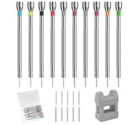 Lestiven Juego de Destornilladores de Precisión 0,6-2,0 mm, Herramientas Relojero, Set de Destornillador Relojeros, Herramienta de Reparación de Relojes con Desmagnetizador para Reparar Reloj Lente