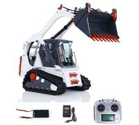 LESU wheelfun 1/14 RC Coche hidráulico Aoue LT5 Skid-Steer Loader Sistema Hidráulico Modelo RTR Radio Motor Servo ESC Hobby Grade Model