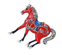Lesunbak Pin de caballo, insignia de caballo de metal Unsiex | Pin de cuello - para mujeres y hombres, vestido de solapa, suéter, chal, bufanda, abrigo, camisa de boda, Refer to description, Zinc