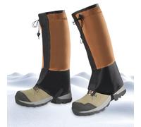 Lesunbak Polainas para senderismo, impermeables, ajustables, polainas de nieve, para hombres y mujeres, equipo de senderismo, botas de nieve, invierno, senderos, lluvia, correr