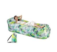 Lesunbak Sofá inflable, sofá inflable para acampar al aire libre, colchón plegable, impermeable, cómodo, portátil, para viajes, playa, película, asientos al aire libre, festivales