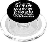 Let All That You Do Be Done In Love Verso Cristiano PopSockets PopGrip para MagSafe