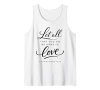 Let All That You Do Be Done In Love Verso de la Biblia Corintios Camiseta sin Mangas