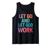 Let Go and Let God Work - Cita Cristiana inspiradora Camiseta sin Mangas