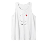 Let Go - Diseño Minimalista de círculo Zen y Punto Rojo Camiseta sin Mangas