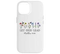 Let God Lead Matthew 19:26 God Quote All Things Are Possible Carcasa para iPhone 14