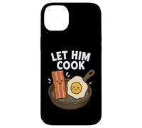 Let Him Cook: Meme de Desayuno Kawaii Divertido con Tocino y Huevo Carcasa para iPhone 14 Plus