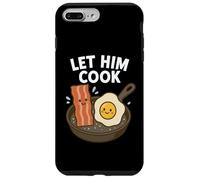 Let Him Cook: Meme de Desayuno Kawaii Divertido con Tocino y Huevo Carcasa para iPhone 7 Plus/8 Plus