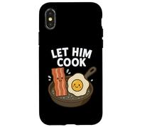 Let Him Cook: Meme de Desayuno Kawaii Divertido con Tocino y Huevo Carcasa para iPhone X/XS