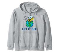 Let It Bee Día de la Tierra Divertido Salvar al Planeta Amante Sudadera con Capucha