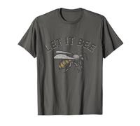 Let It Bee Outfit Hombres Divertido Refrán Abejas de la Miel Camiseta