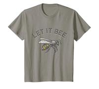 Let It Bee Ropa Hombres Divertido Refrán Abejas Apicultor Camiseta, Niños, Pizarra, 8 años
